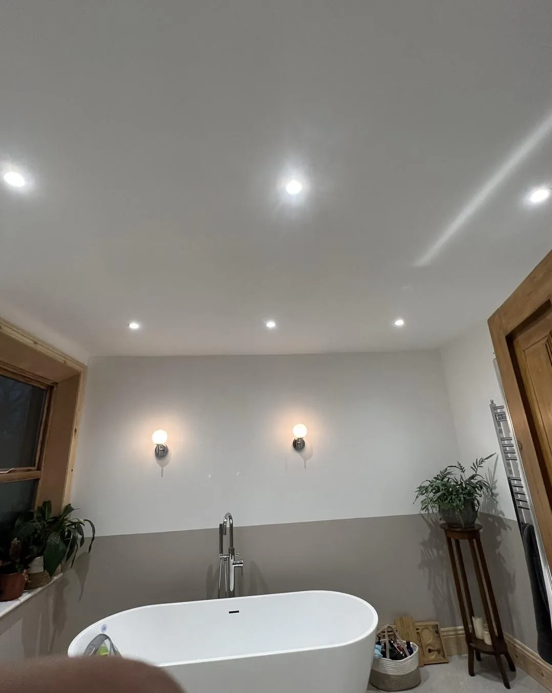 Bathroom wall lights and downlights installed: electrician in Kirkham