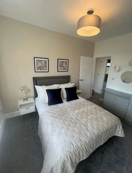 Bedroom pendant light and sockets fitted during a Preston rewire