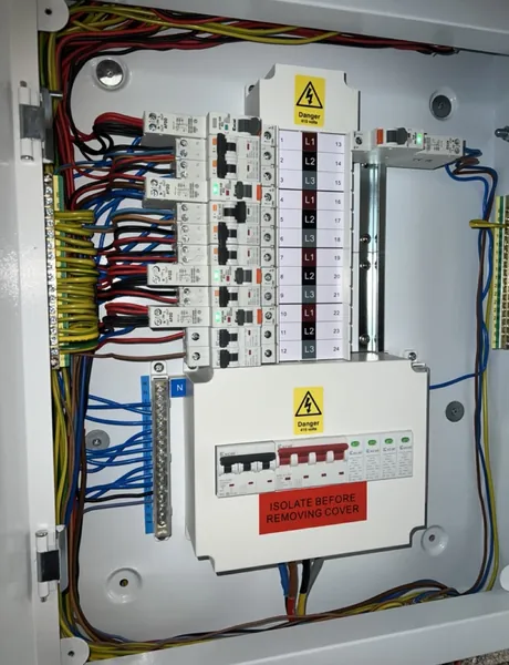 Consumer unit fuse board upgrade by an electrician in Preston