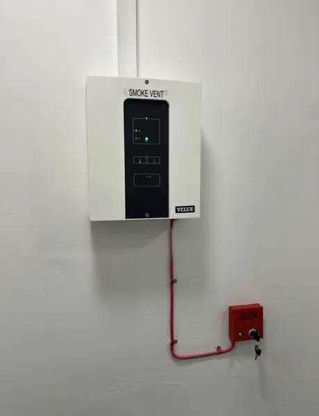 Smoke vent control panel installed in Preston