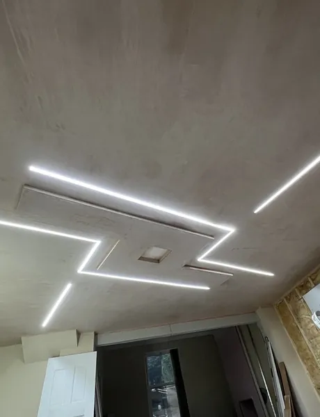 Zigzag LED profile lighting on a ceiling in Preston